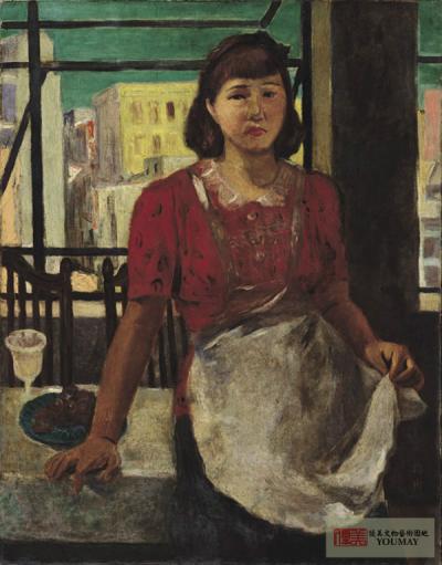 李梅樹 紅衣