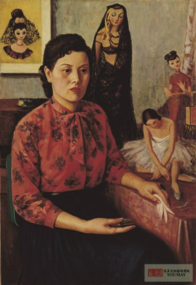 李梅樹 小憩『三』