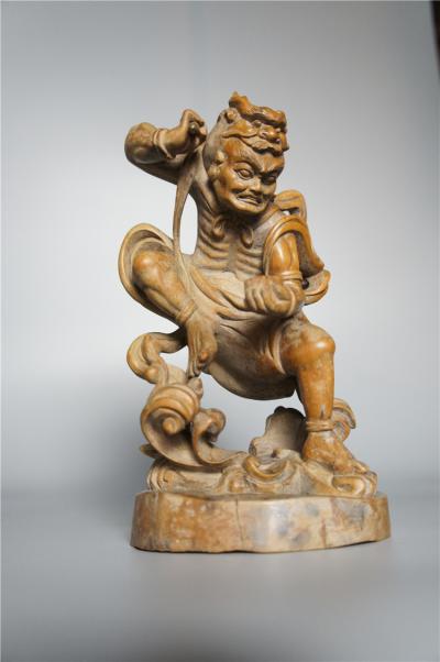魁星 黃楊原木